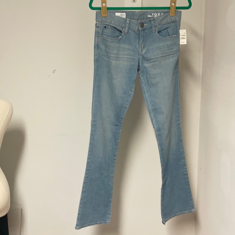 GAP NWT VINTAGE 1969 SIZE 26/2R SKINNY BOOT CUT LIGHT BLUE DENIM JEANS